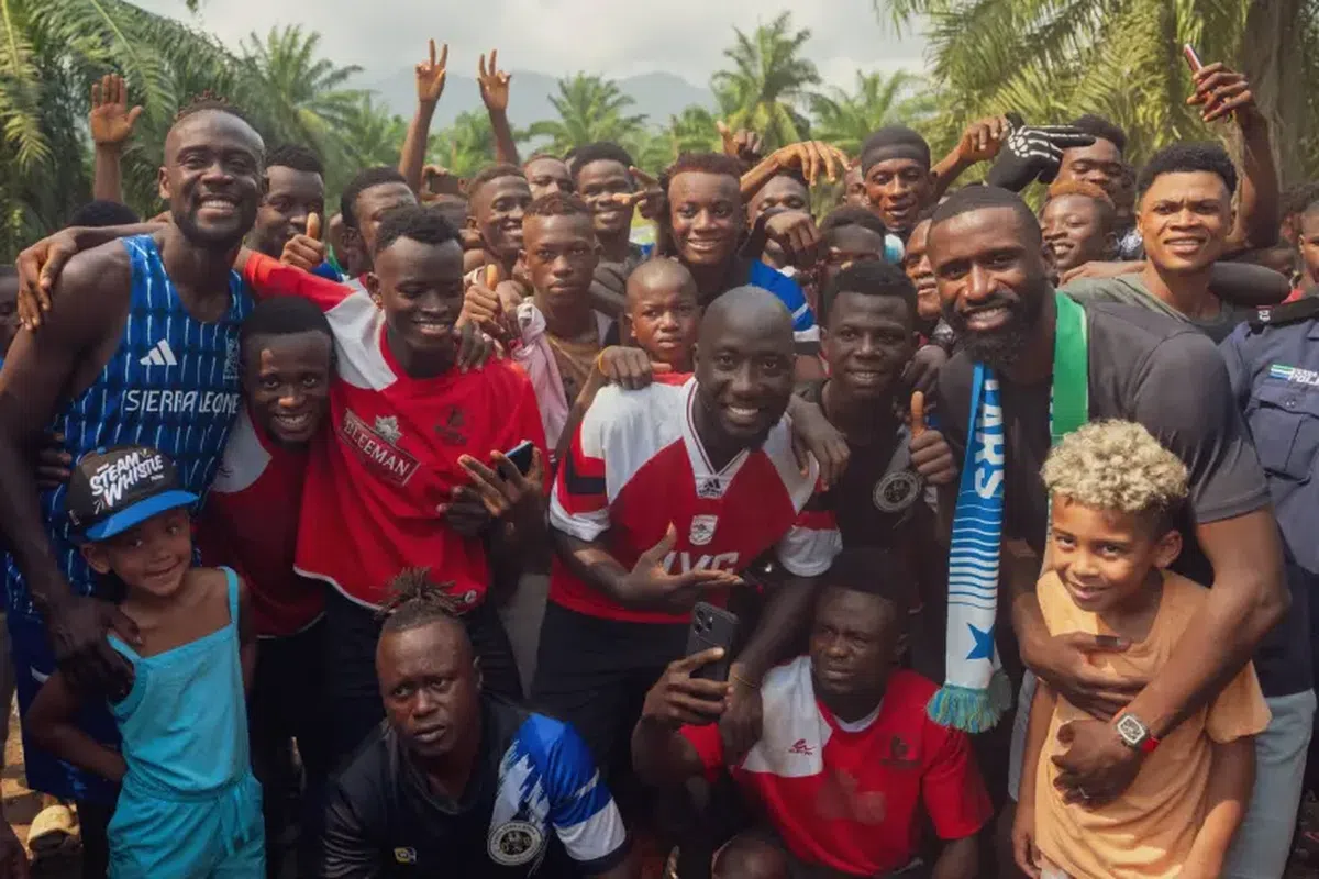 Antonio Rudiger, vizită umanitară în Sierra Leone