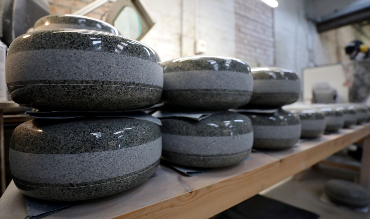 Fabricare pietre curling Jocurile Olimpice
