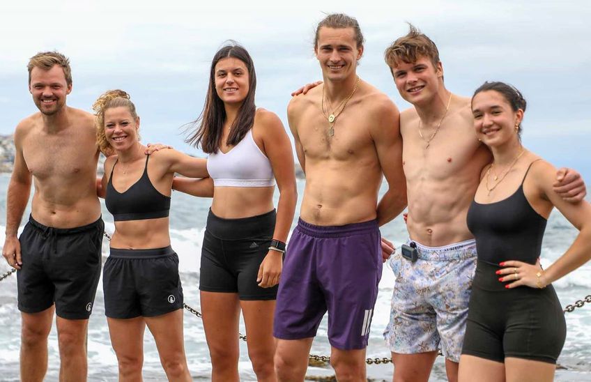 GALERIE FOTO Echipa Germaniei, campioana din 2024, baie cu valuri înainte de startul la United Cup