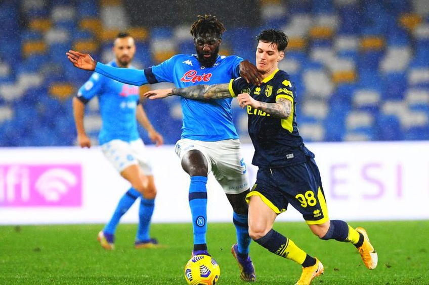 Dennis Man, în Napoli - Parma 2-0 // foto: Guliver/gettyimages