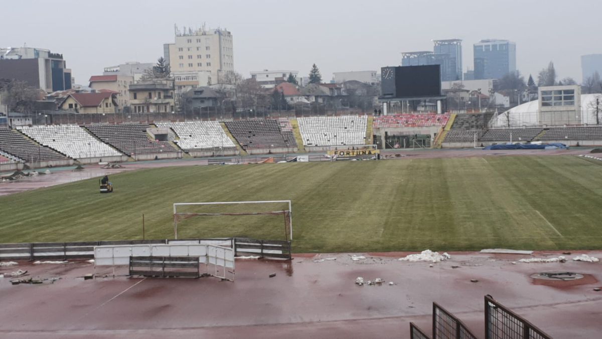 VIDEO Imagini dezolante din „Ștefan cel Mare”! Cum arată stadionul și gazonul înainte de Dinamo - FCSB