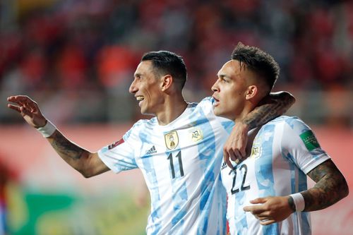 Angel Di Maria și Lautaro Martinez/ foto: gettyimages