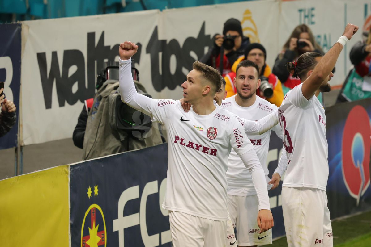 Louis Munteanu, întrebat direct despre transfer, după ce a fost urmărit de scouterii Parmei la FCSB - CFR: „Pregătit sunt mereu”