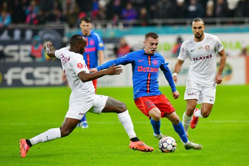 Abeid, Toma și Postolachi în FCSB - CFR Cluj/ foto Cristi Preda (GSP)