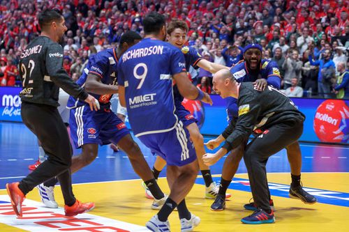 Franța a câștigat finala mică la Campionatul Mondial de handbal masculin, scor 35-34 împotriva Portugaliei./ foto Imago Images