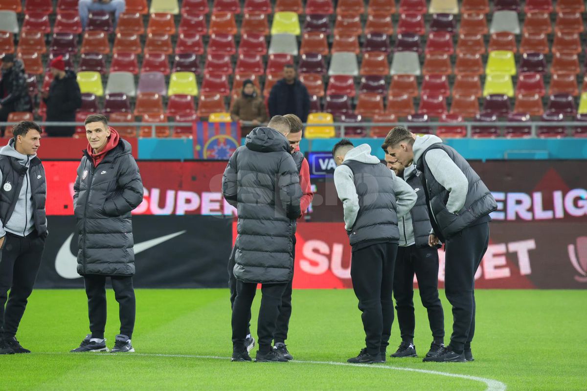 Imagini de la stadion înainte de FCSB - CFR Cluj