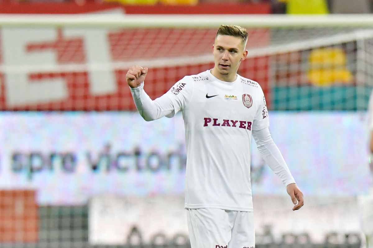 Louis Munteanu, întrebat direct despre transfer, după ce a fost urmărit de scouterii Parmei la FCSB - CFR: „Pregătit sunt mereu”