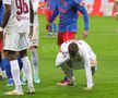 Louis Munteanu accidentat de Chiricheș în FCSB - CFR Cluj/ foto Ionuț Iordache (GSP)