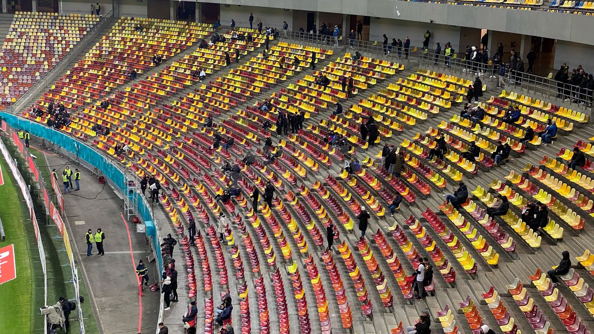 Imagini de la stadion înainte de FCSB - CFR Cluj
