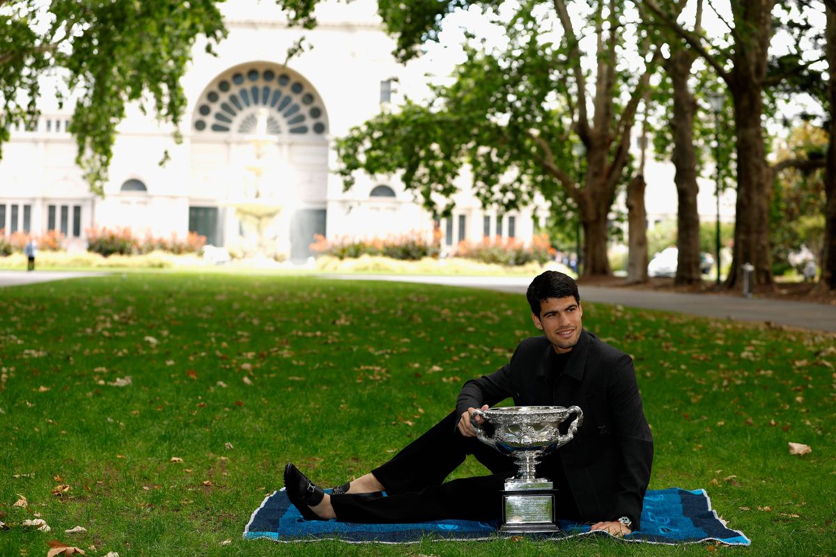 „Don Carlos Alcaraz” a ales un outfit special pentru a sărbători trofeul de la Australian Open