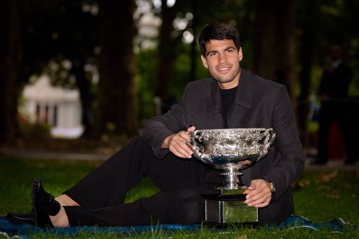 „Don Carlos Alcaraz” a ales un outfit special pentru a sărbători trofeul de la Australian Open