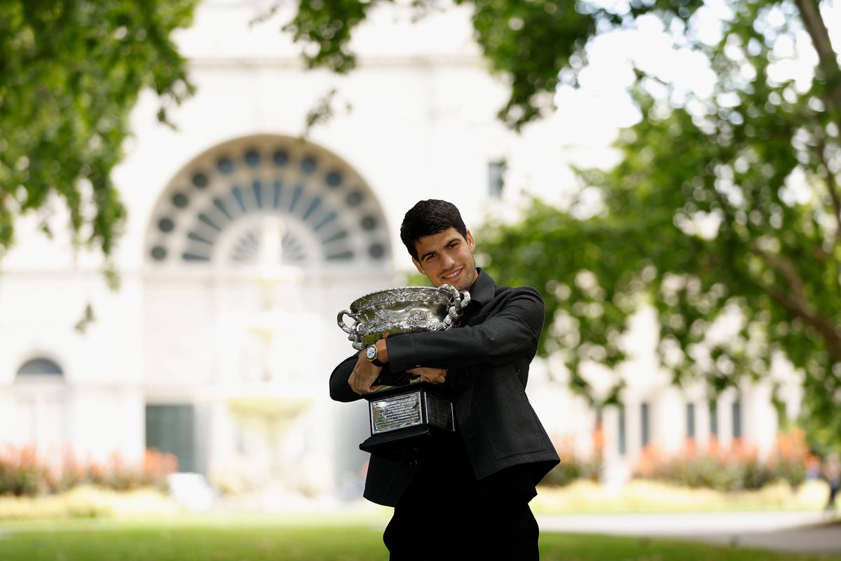Carlos Alcaraz, ședință foto la Australian Open