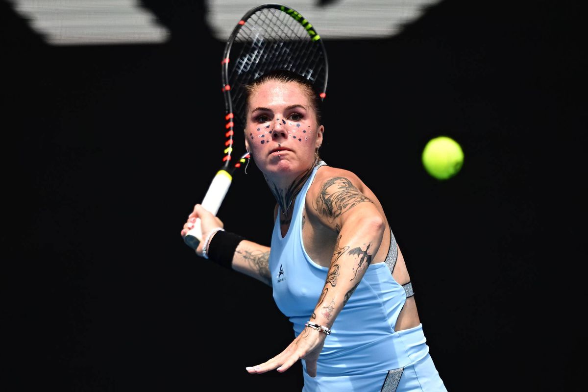 Oleksandra Oliynykova, jucătoarea de tenis cu tatuaje faciale