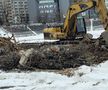 Cum arată Stadionul Dinamo, la o săptămână și jumătate de la începutul demolării // foto: Andrei Furnigă (GSP)