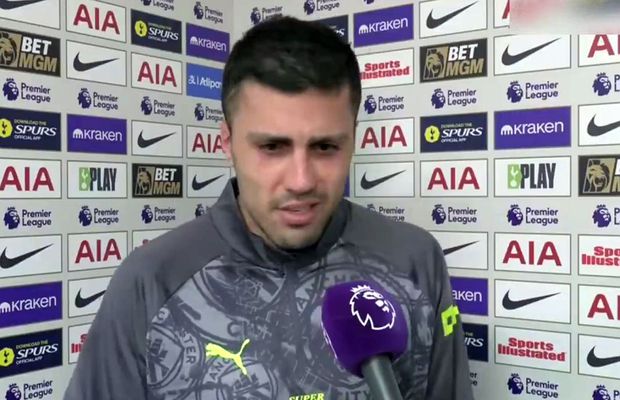 După Pep Guardiola, Rodri acuză și el arbitrajul din Tottenham - Manchester City: „Nu vor să câștigăm”