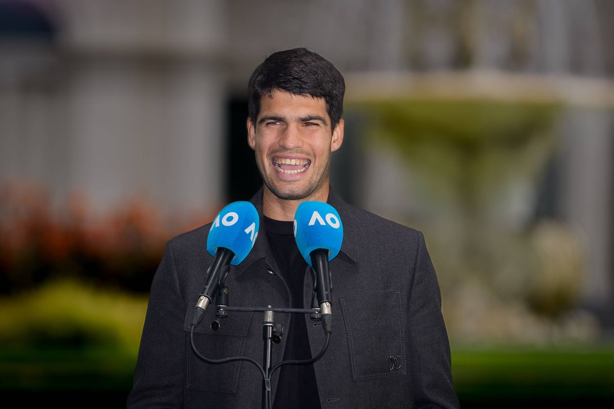 Carlos Alcaraz, ședință foto la Australian Open