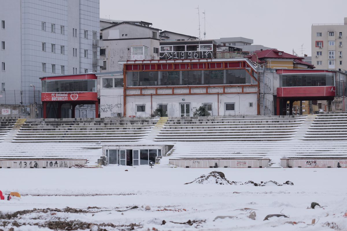Cum arată Stadionul Dinamo, la o săptămână și jumătate de la începutul demolării // foto: Andrei Furnigă (GSP)