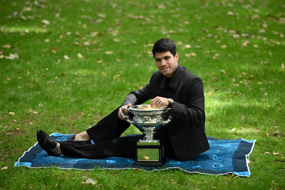 Carlos Alcaraz, ședință foto la Australian Open