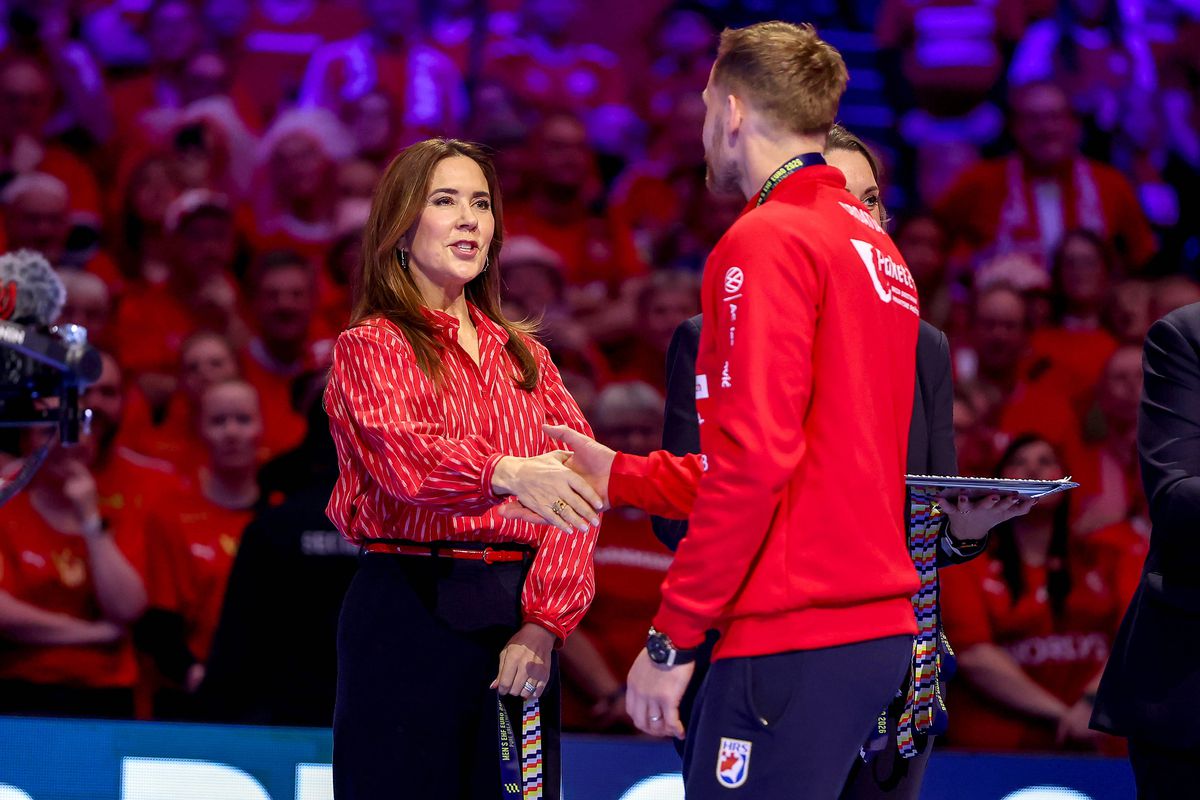 Regina Mary a Danemarcei, apariție lăudată la finala Campionatului European de handbal masculin