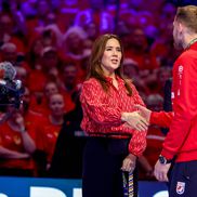Regina Mary a Danemarcei a înmânat trofeul la Europeanul de handbal masculin / FOTO: Imago