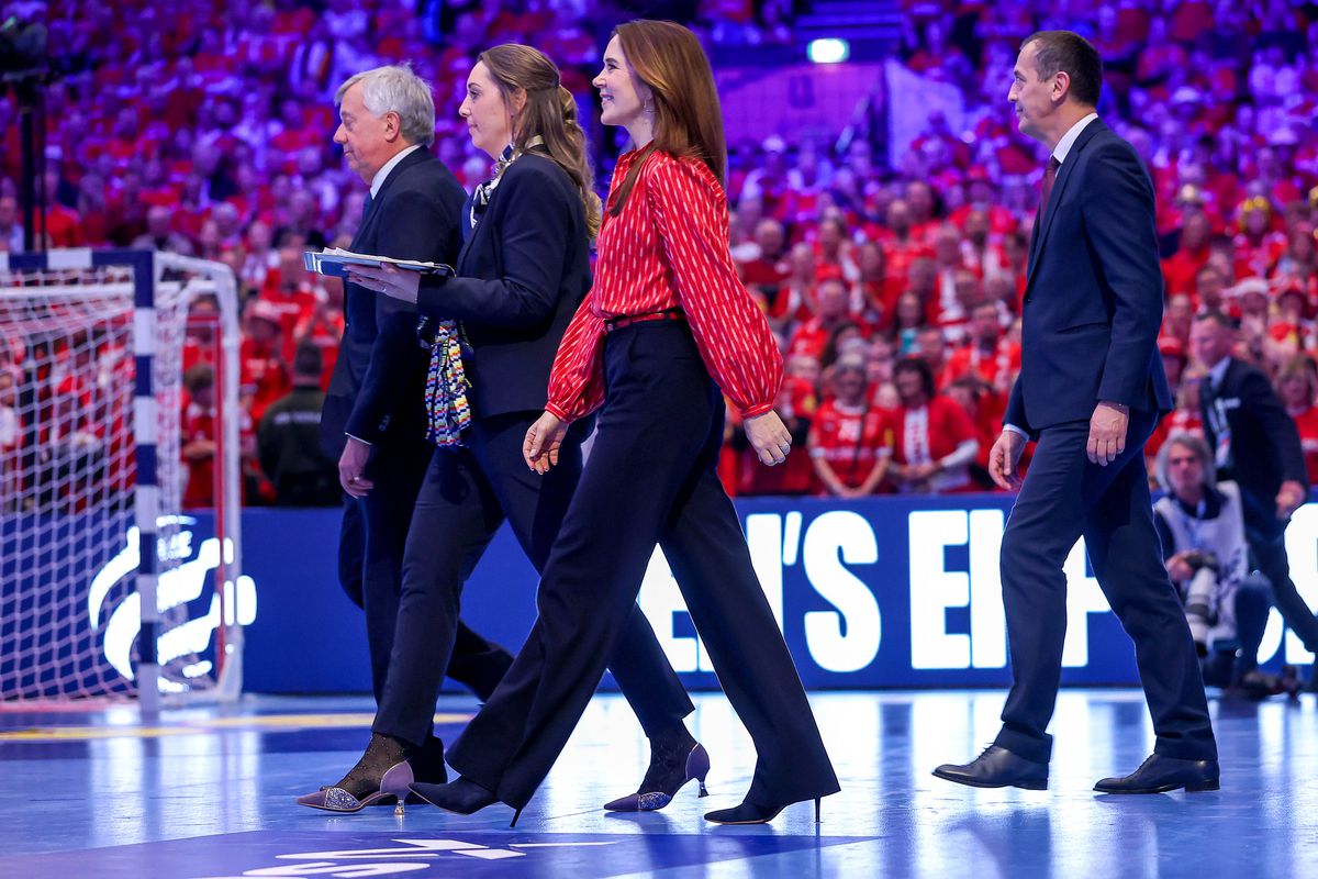Regina Mary a Danemarcei a înmânat trofeul la Europeanul de handbal masculin