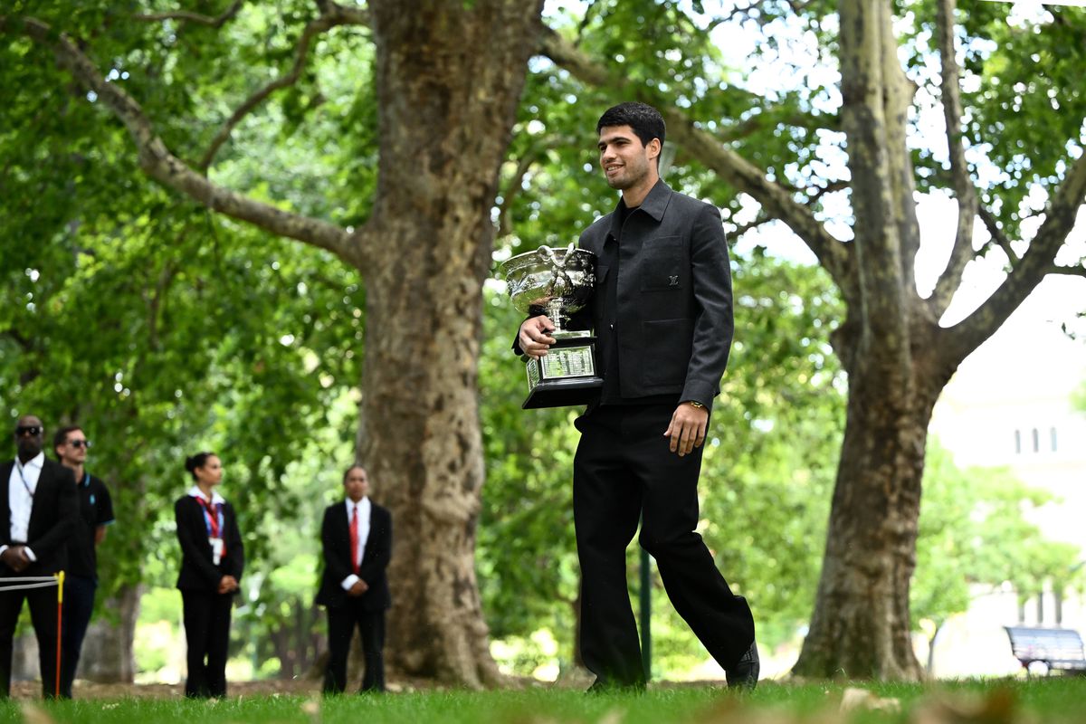 Carlos Alcaraz, ședință foto la Australian Open