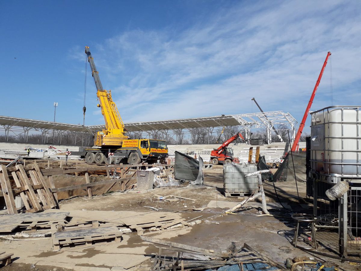 FOTO // Imagini noi cu stadionul Arcul de Triumf! În ce stadiu se află lucrările