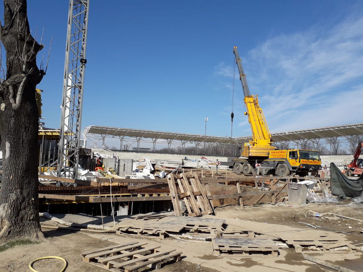 FOTO // Imagini noi cu stadionul Arcul de Triumf! În ce stadiu se află lucrările