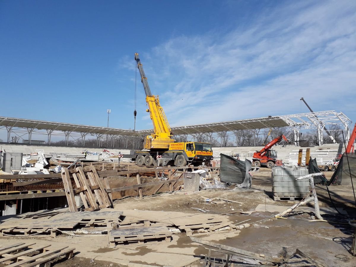 FOTO // Imagini noi cu stadionul Arcul de Triumf! În ce stadiu se află lucrările