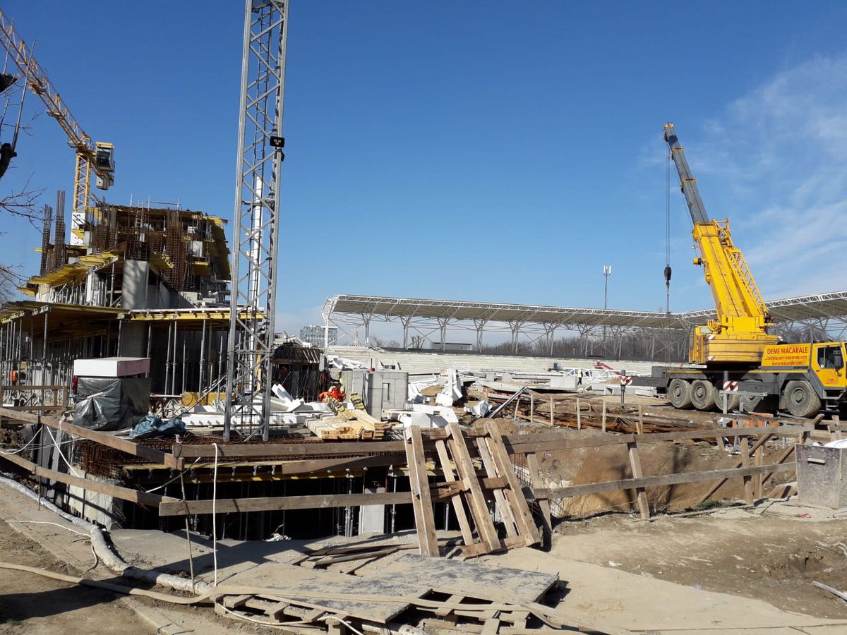 FOTO // Imagini noi cu stadionul Arcul de Triumf! În ce stadiu se află lucrările