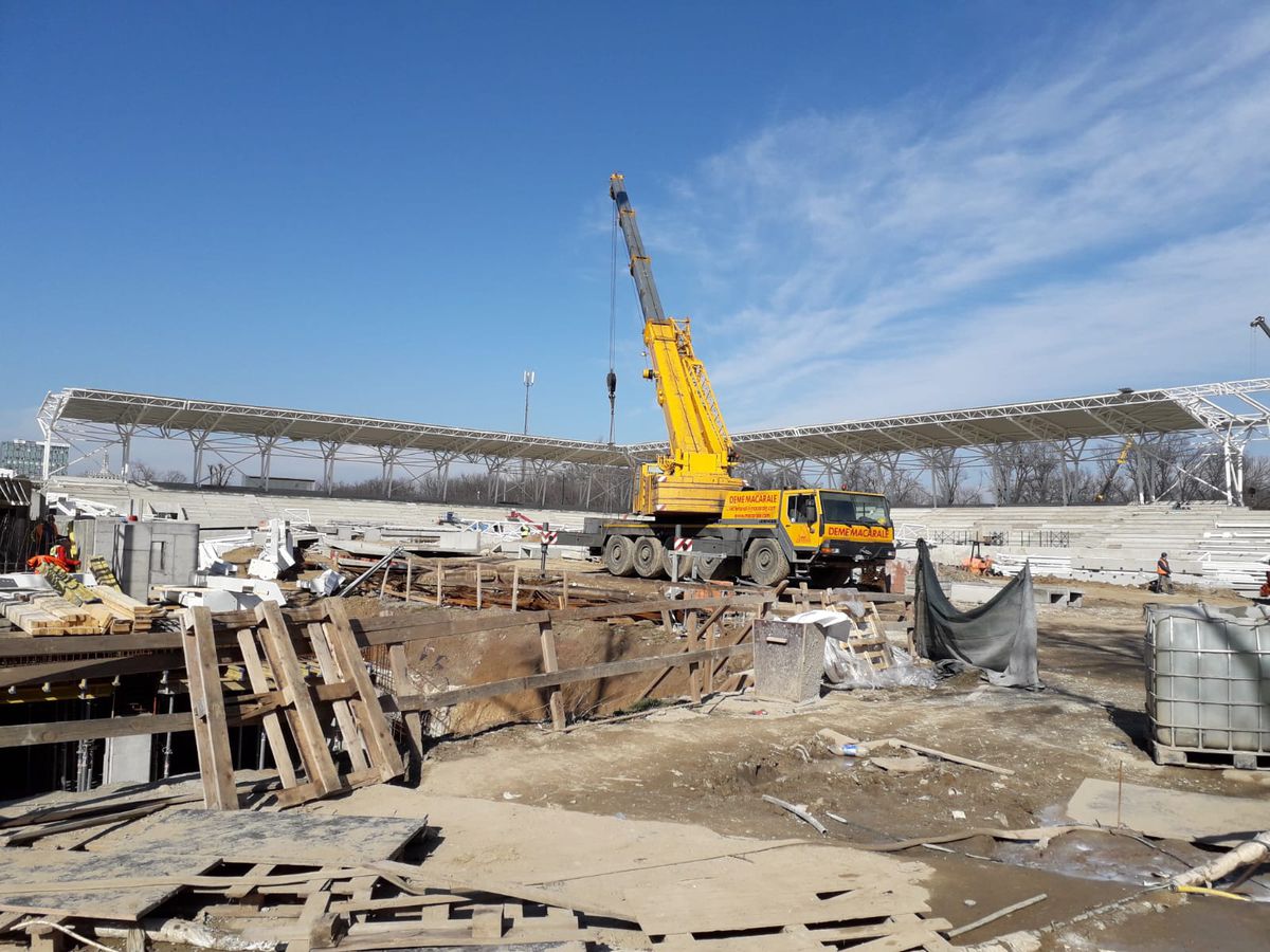 FOTO // Imagini noi cu stadionul Arcul de Triumf! În ce stadiu se află lucrările