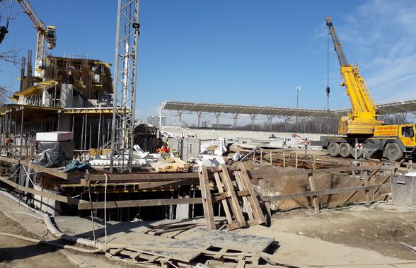 FOTO // Imagini noi cu stadionul Arcul de Triumf! În ce stadiu se află lucrările