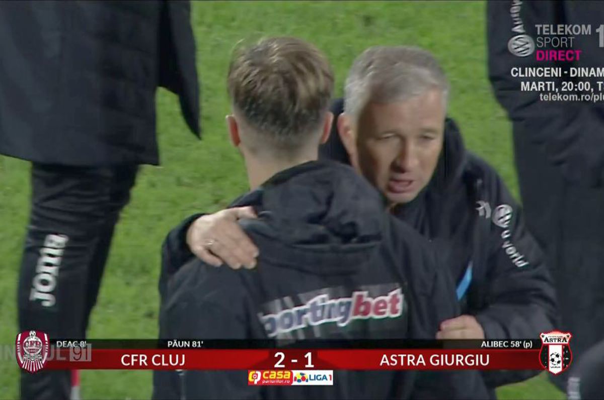 CFR - ASTRA 2-1 // FOTO Dan Petrescu, reacție ostilă din partea lui Djokovic! Ce s-a întâmplat după fluierul final