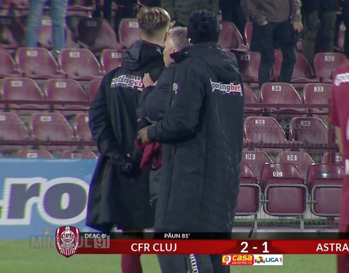 CFR - ASTRA 2-1 // FOTO Dan Petrescu, reacție ostilă din partea lui Djokovic! Ce s-a întâmplat după fluierul final