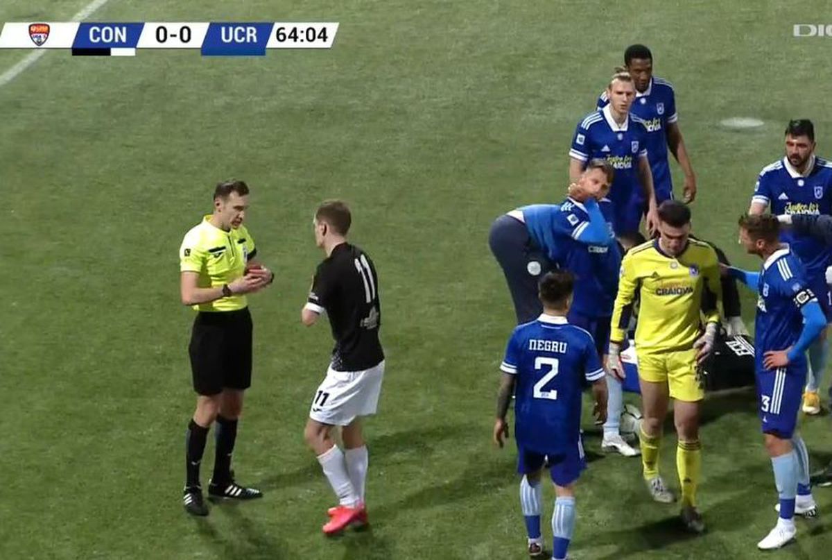 FOTO Accidentare HORROR în Concordia Chiajna - FC U Craiova! Ce a pățit Robert Popa