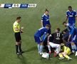 Robert Popa a fost lovit serios în Concordia Chiajna - FC U Craiova // foto: captură DigiSport 1