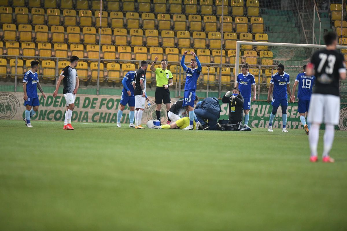 Accidentare Concordia Chiajna - FC U Craiova