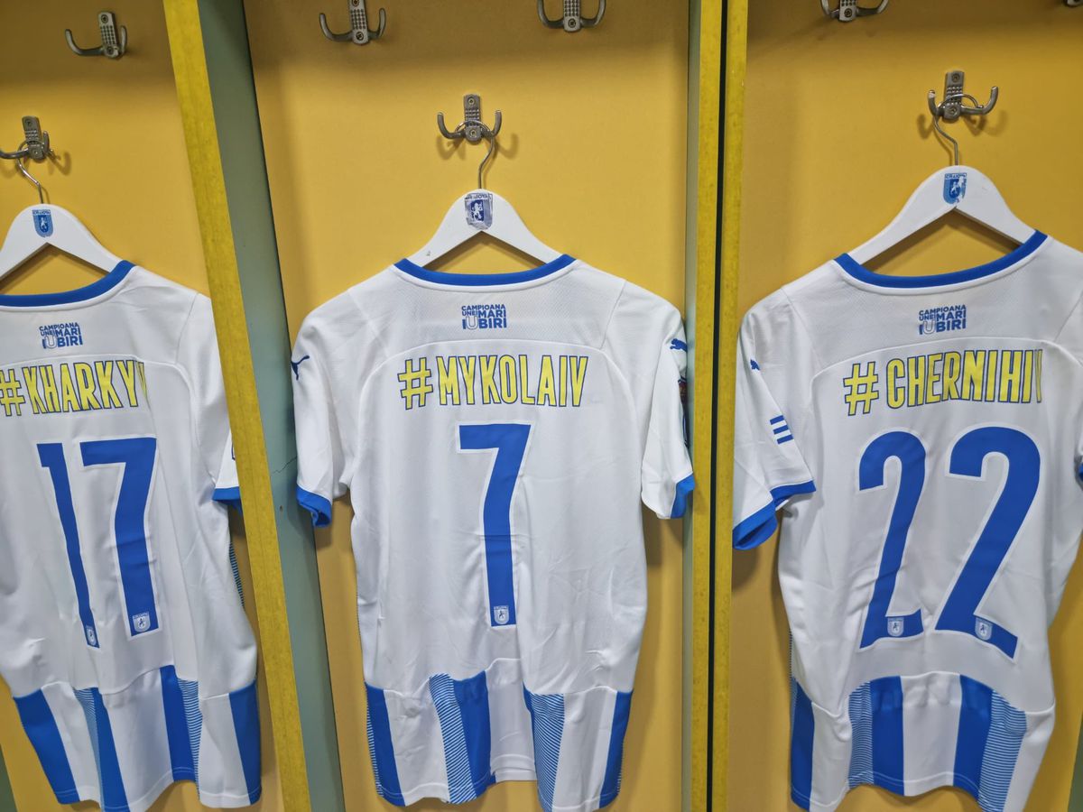 CSU Craiova, tricouri speciale pentru victimele din Ucraina