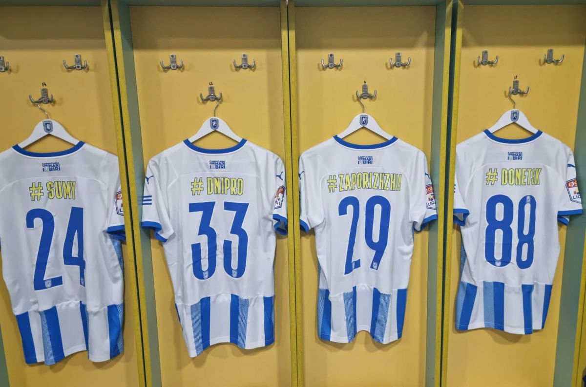 CS Universitatea Craiova se implică în ajutorarea victimelor din Ucraina » Tricouri speciale la Mioveni, care vor fi scoase la licitație