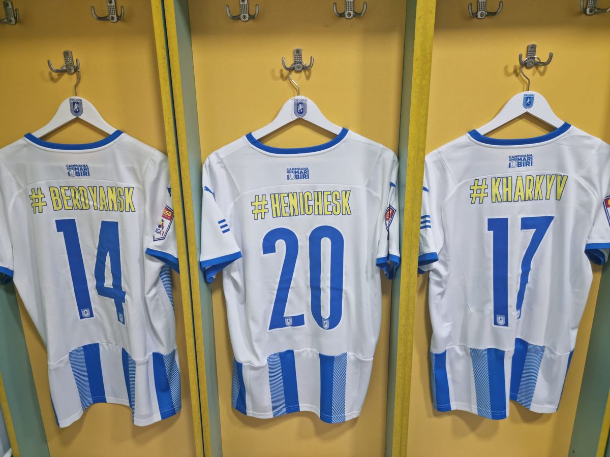 CS Universitatea Craiova se implică în ajutorarea victimelor din Ucraina » Tricouri speciale la Mioveni, care vor fi scoase la licitație