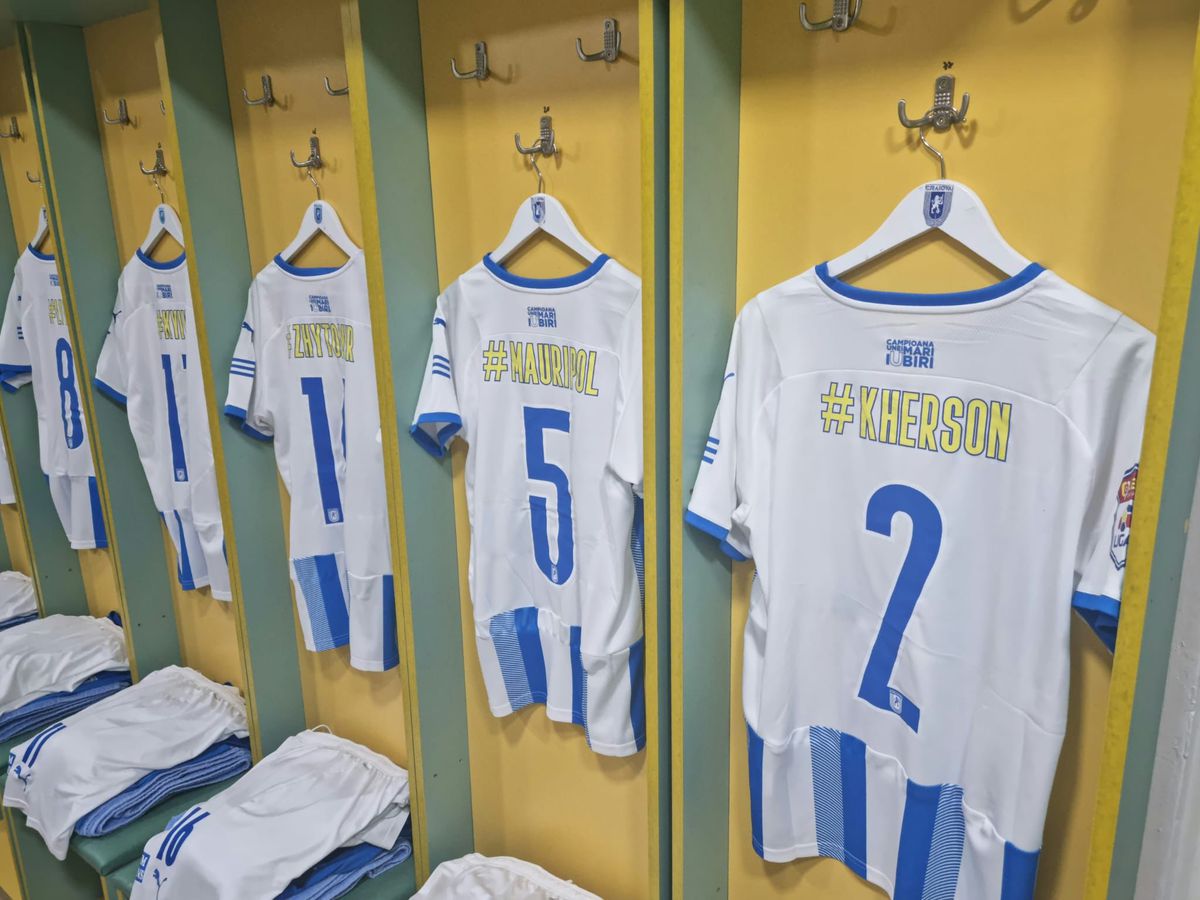 CS Universitatea Craiova se implică în ajutorarea victimelor din Ucraina » Tricouri speciale la Mioveni, care vor fi scoase la licitație