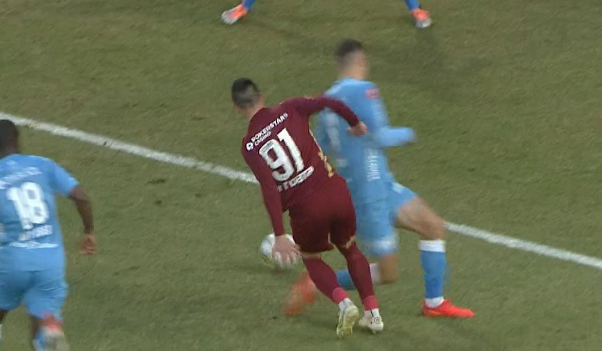 Penalty controversat în CFR Cluj - UTA Arad