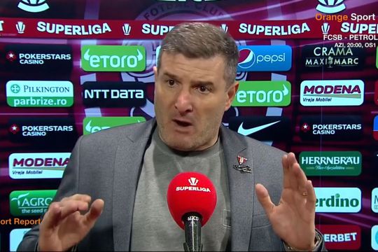 CFR Cluj - UTA 2-1 | Laszlo Balint, 43 de ani, antrenorul arădenilor, a criticat vehement arbitrajul la finalul partidei. „Central” a fost Lucian Rusandu, în cabina VAR a oficiat Szabolcs Kovacs.
