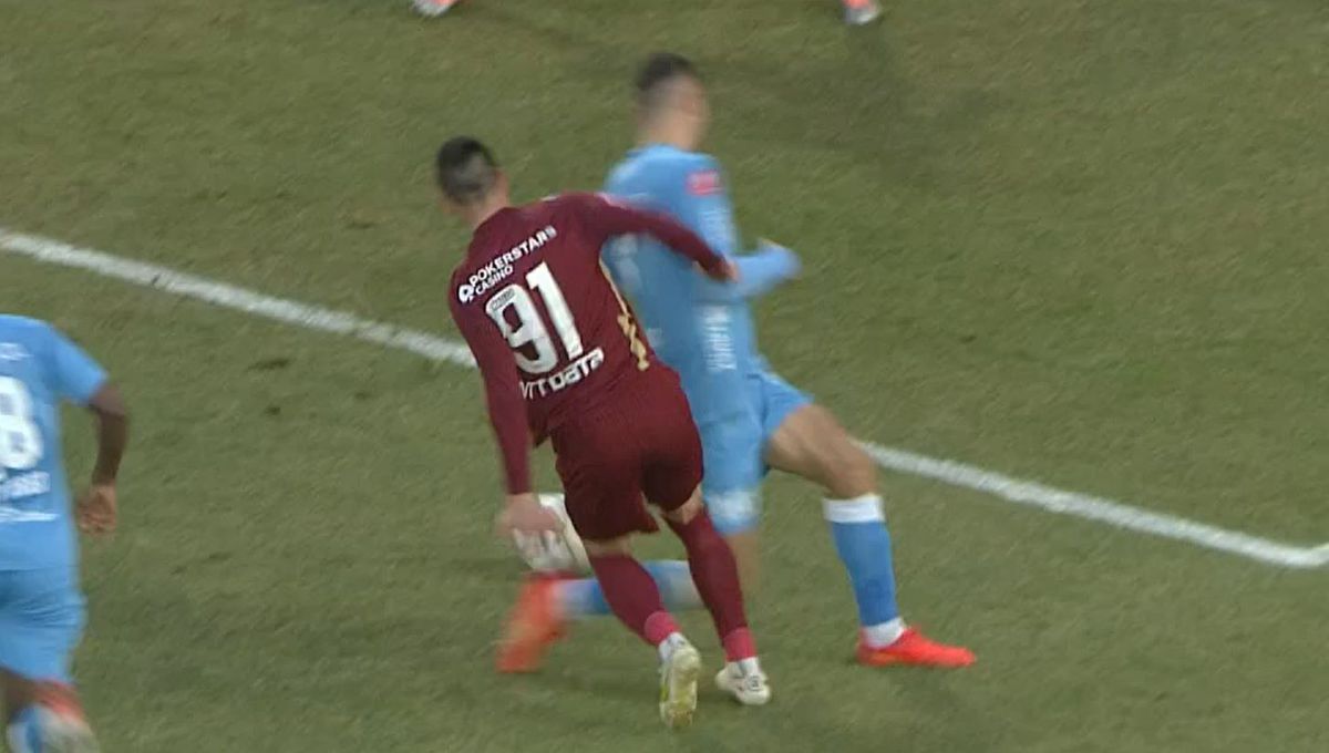 Penalty controversat în CFR Cluj - UTA Arad