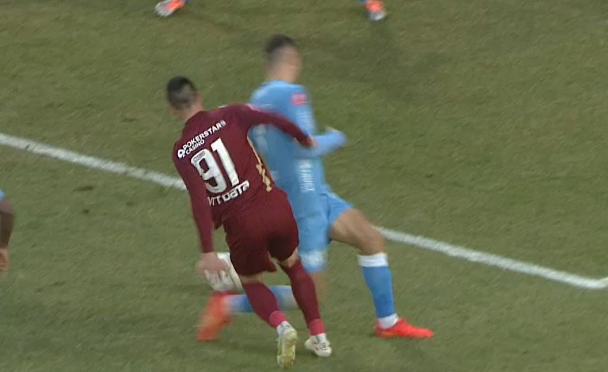Penalty controversat în CFR Cluj - UTA Arad