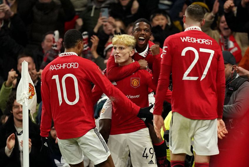 Manchester United s-a impus, miercuri seară, pe teren propriu, scor 3-1, în fața lui West Ham United, într-o partidă din faza „optimilor” de finală din Cupa Angliei. 
Foto: Imago