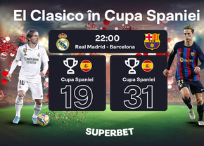 Am intrat în luna „El Clasico”. SuperCotele pentru derby-ul Real – Barca din Cupa Spaniei