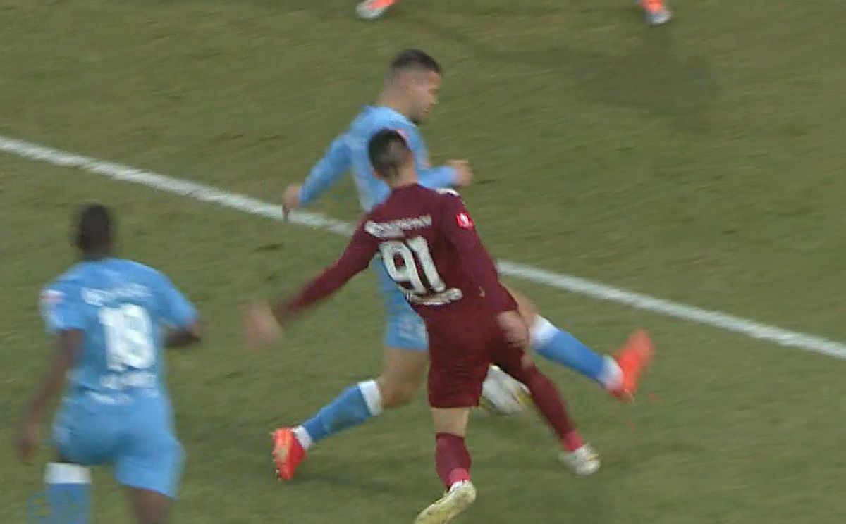 Penalty controversat în CFR Cluj - UTA Arad