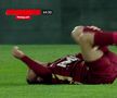 Clujenii au cerut fault, înainte de golul înscris de Ronaldo Deaconu, foto: captură de ecran Prima Sport