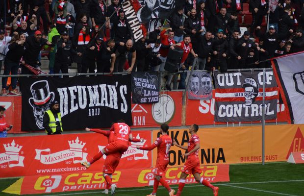 UTA Arad o învinge pe FCU Craiova. „Bătrâna Doamnă” urcă pe loc de play-off, oltenii se scufundă